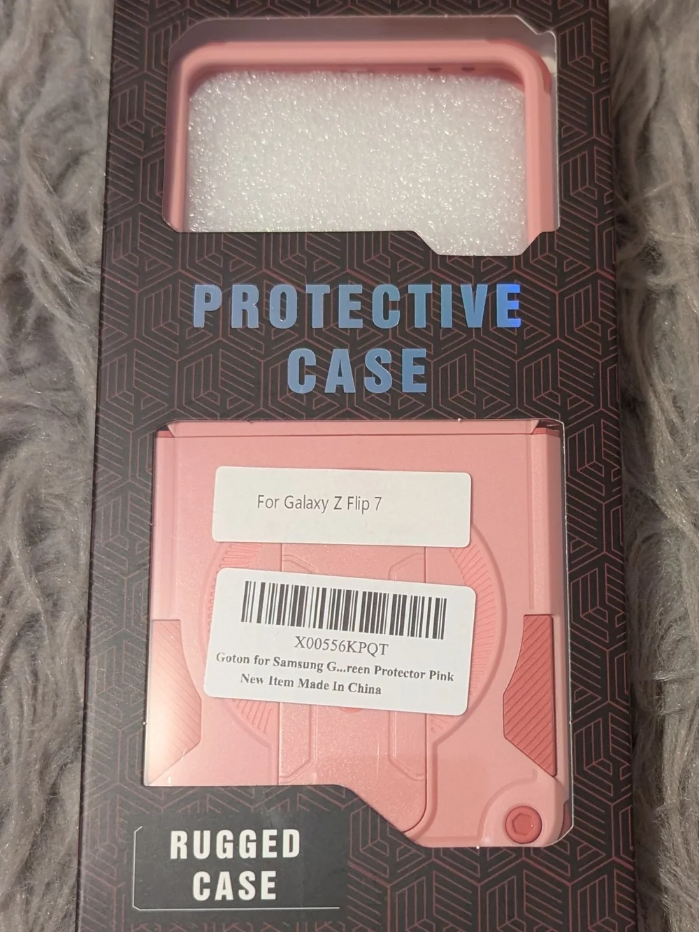 Protective Rugged Phone Case for Galaxy Z Flip 7 - Pink